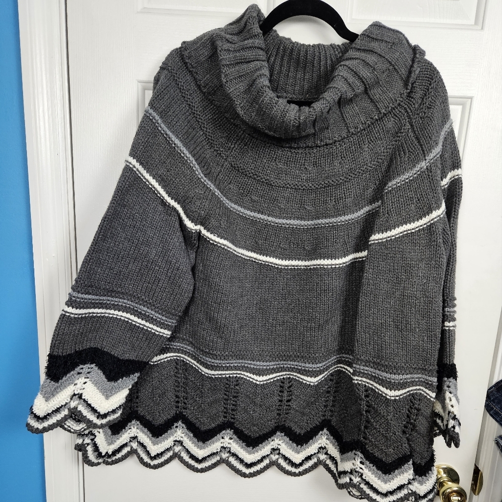 Denim 24/7 Size 1X Turtleneck Sweater